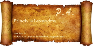 Pisch Alexandra névjegykártya